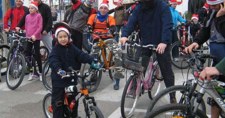 Masa crítica 31/1/09. Estepona, mejor con bici